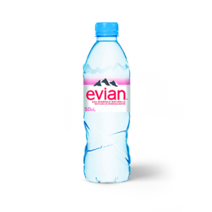 bouteille d'eau evian