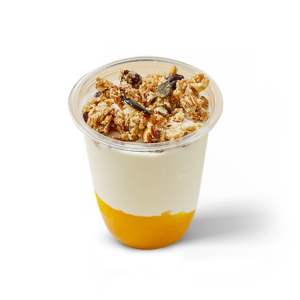 fromage blanc mangue et granola